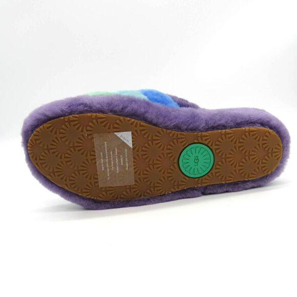 UGG WOMEN'S PRIDE FLUFF YEAH SLIDE SLIPPERS IN MULTI SZ 8 - Picture 6 of 8